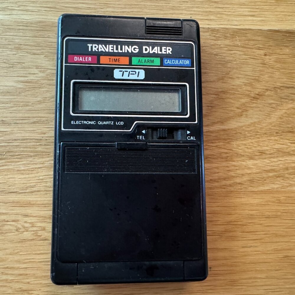Vintage TPI Travelling Dialer, Alarm & Calculator, Circa 1980s